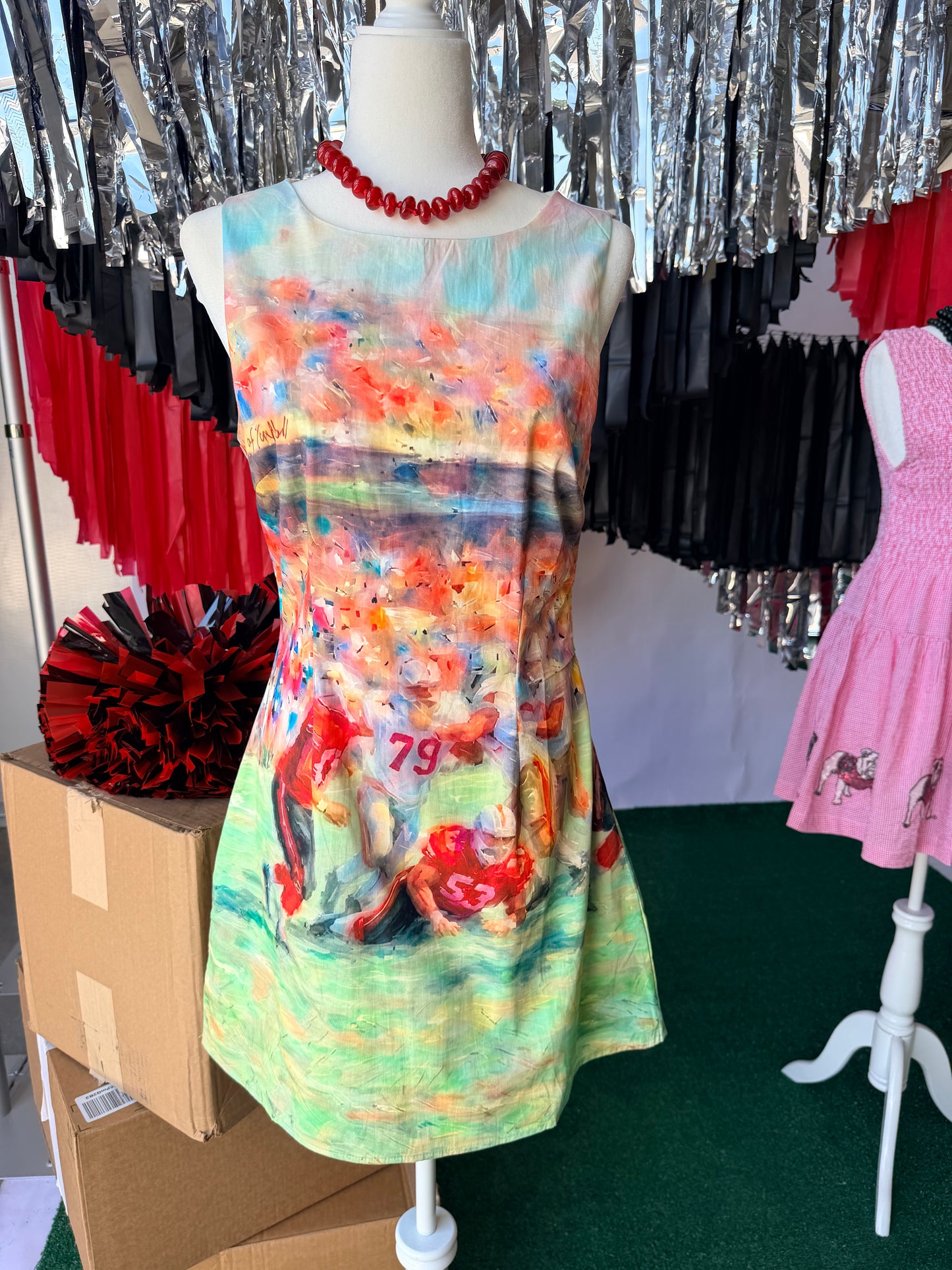Game day dress watercolor football