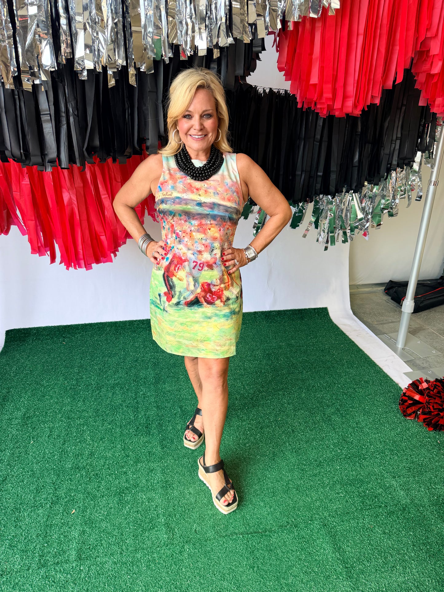 Game day dress watercolor football