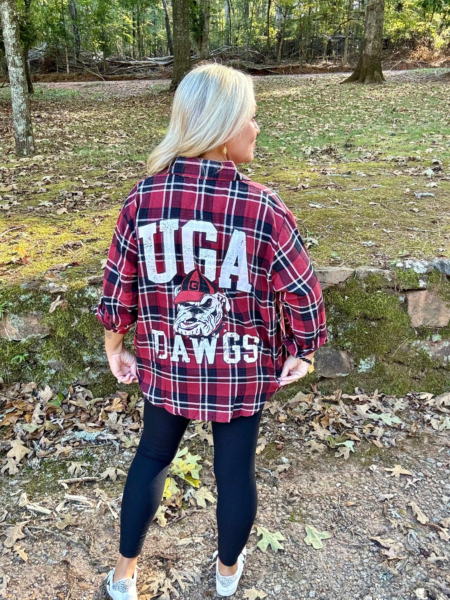 UGA fall collection Georgia oversized flannel