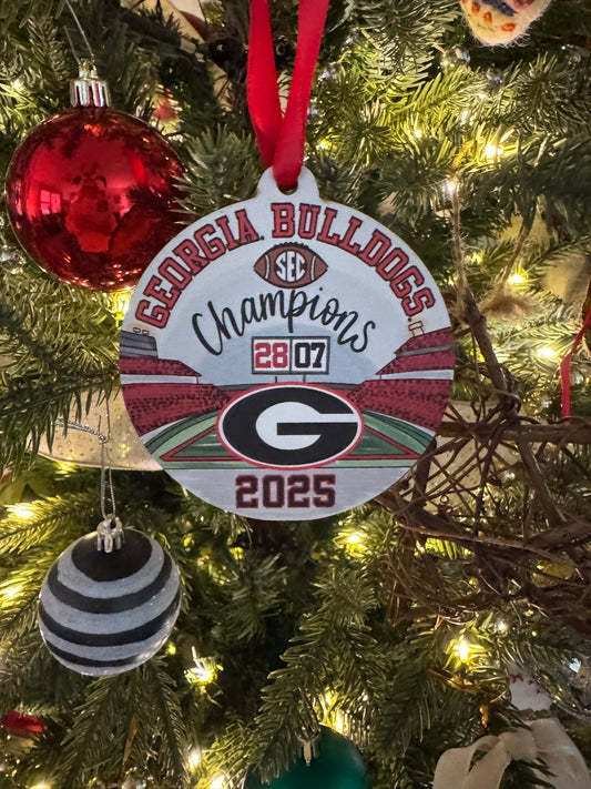 2025 SEC  champs ornament!