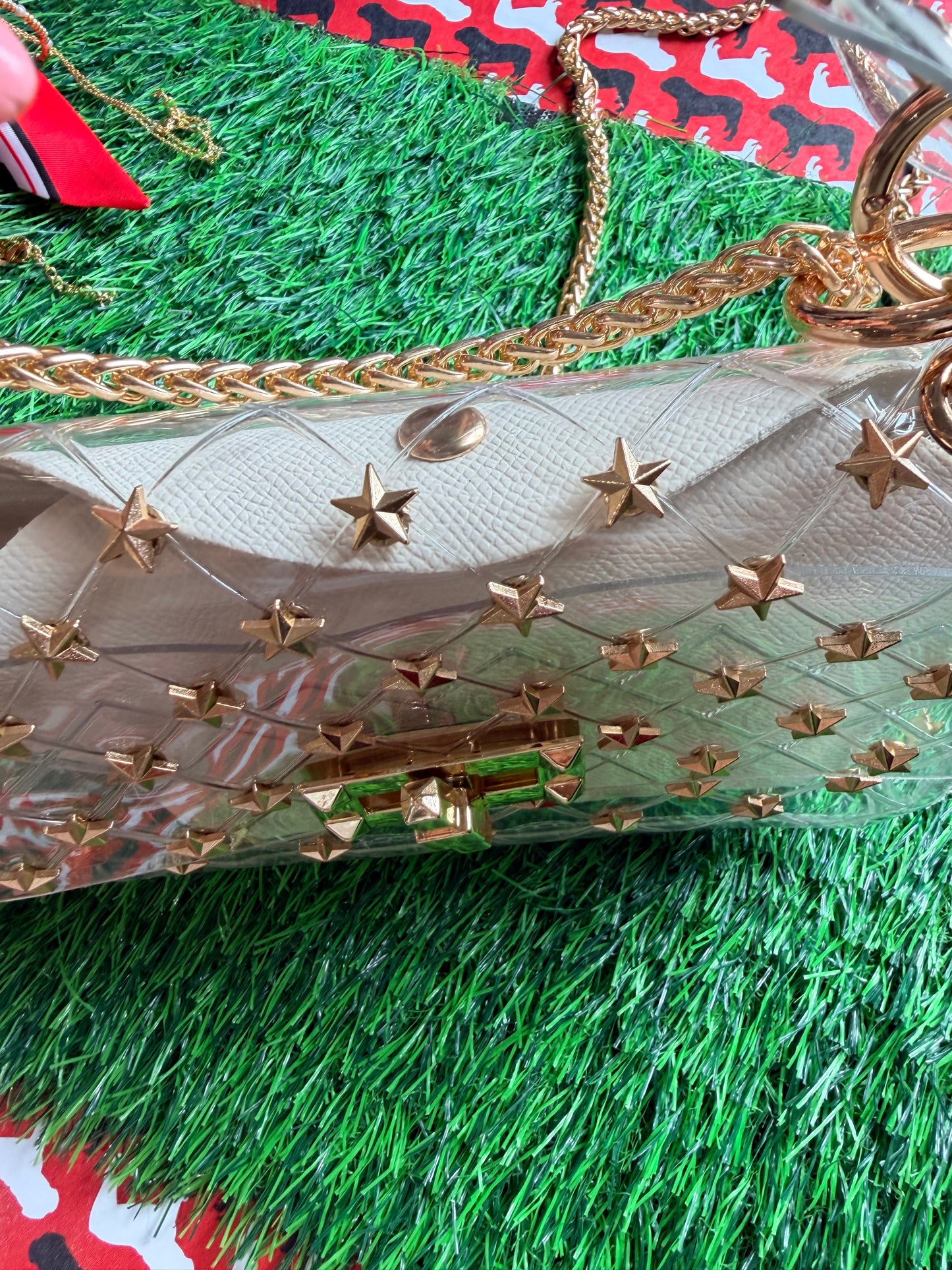 The Ophelia clear bag with gold
