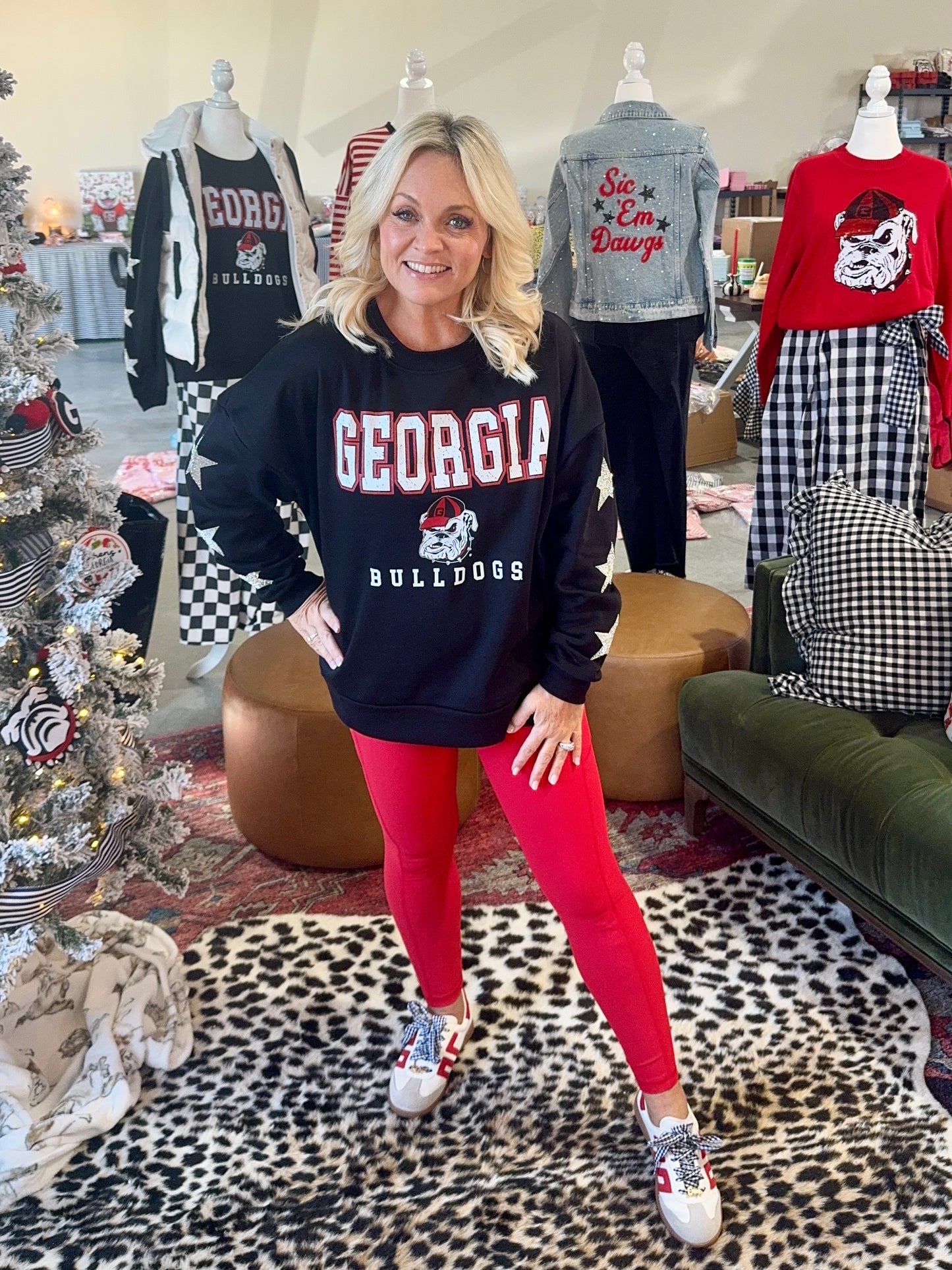 Black sweatshirt licensed stars