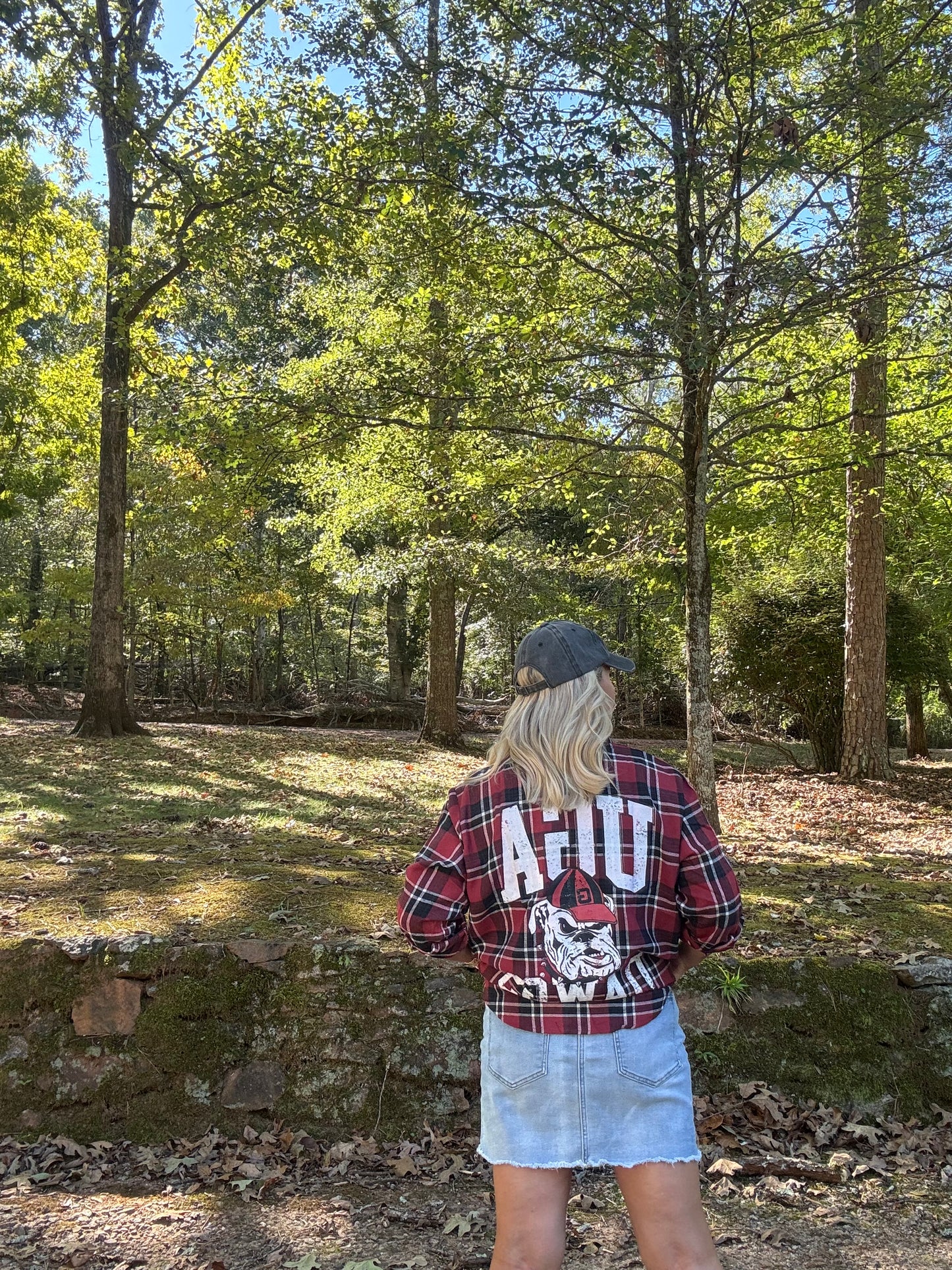 UGA fall collection Georgia oversized flannel