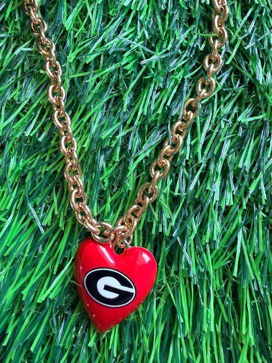 Georgia heart necklace licensed