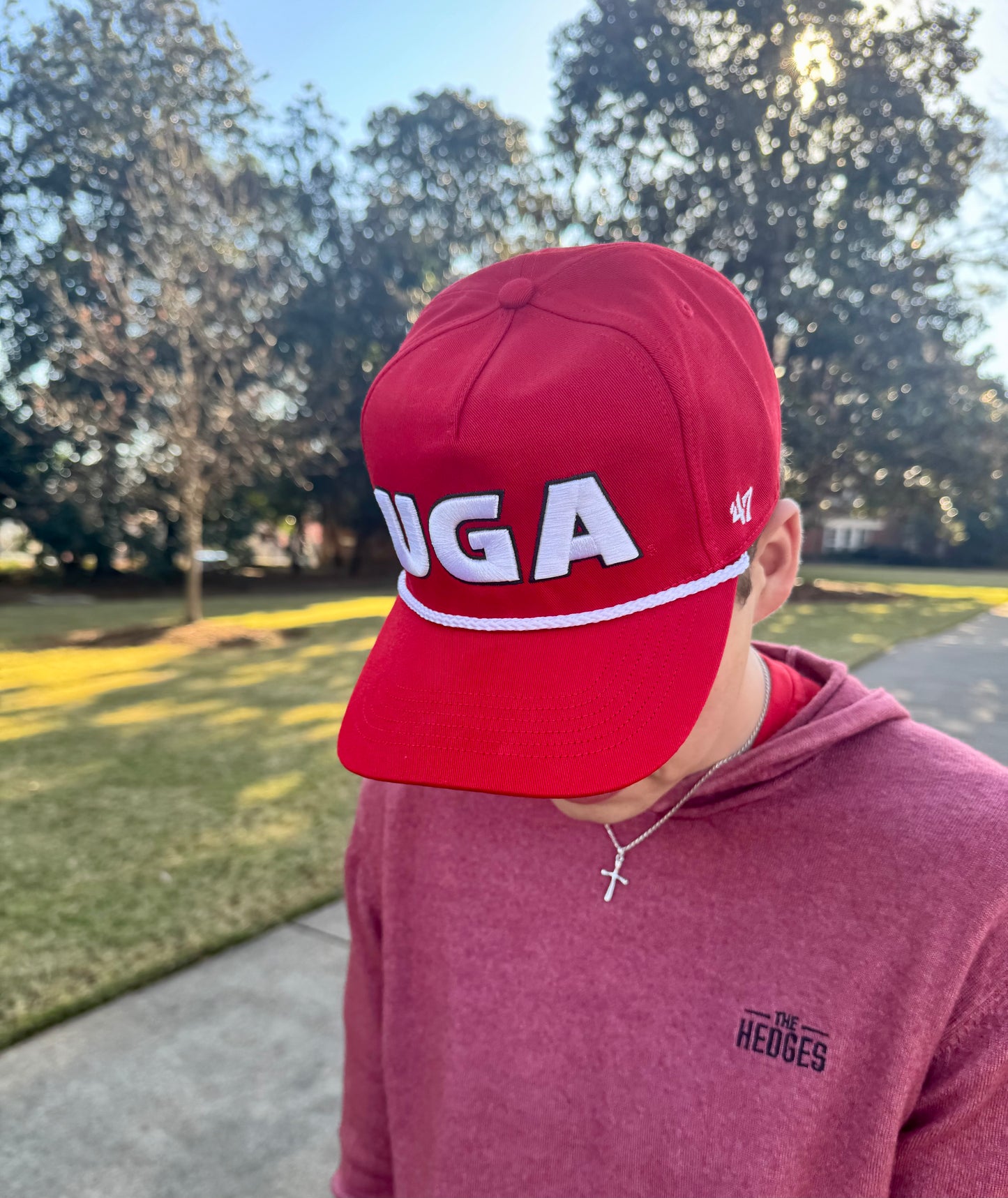 Embroidered georgia hat licensed