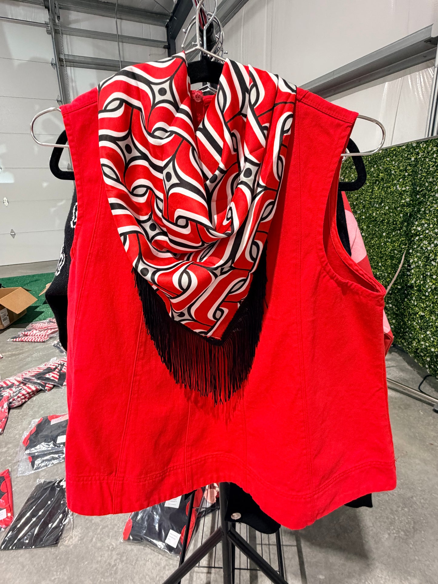 Game day fringe scarf