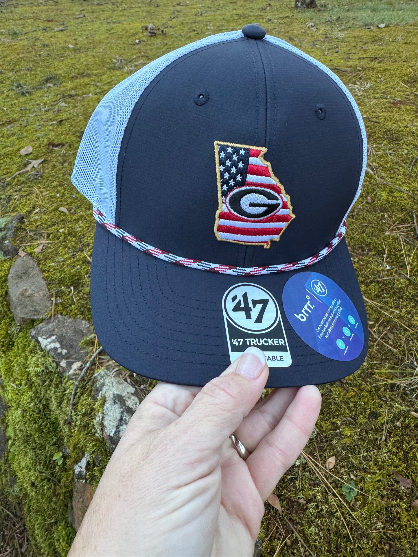 Georgia rope flag hat licensed