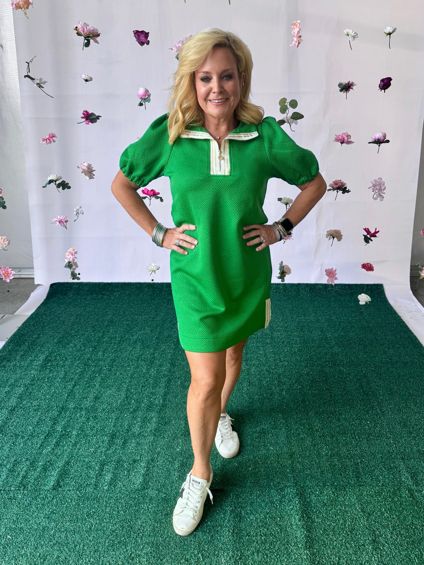 Green dress active leisure up to 2XL