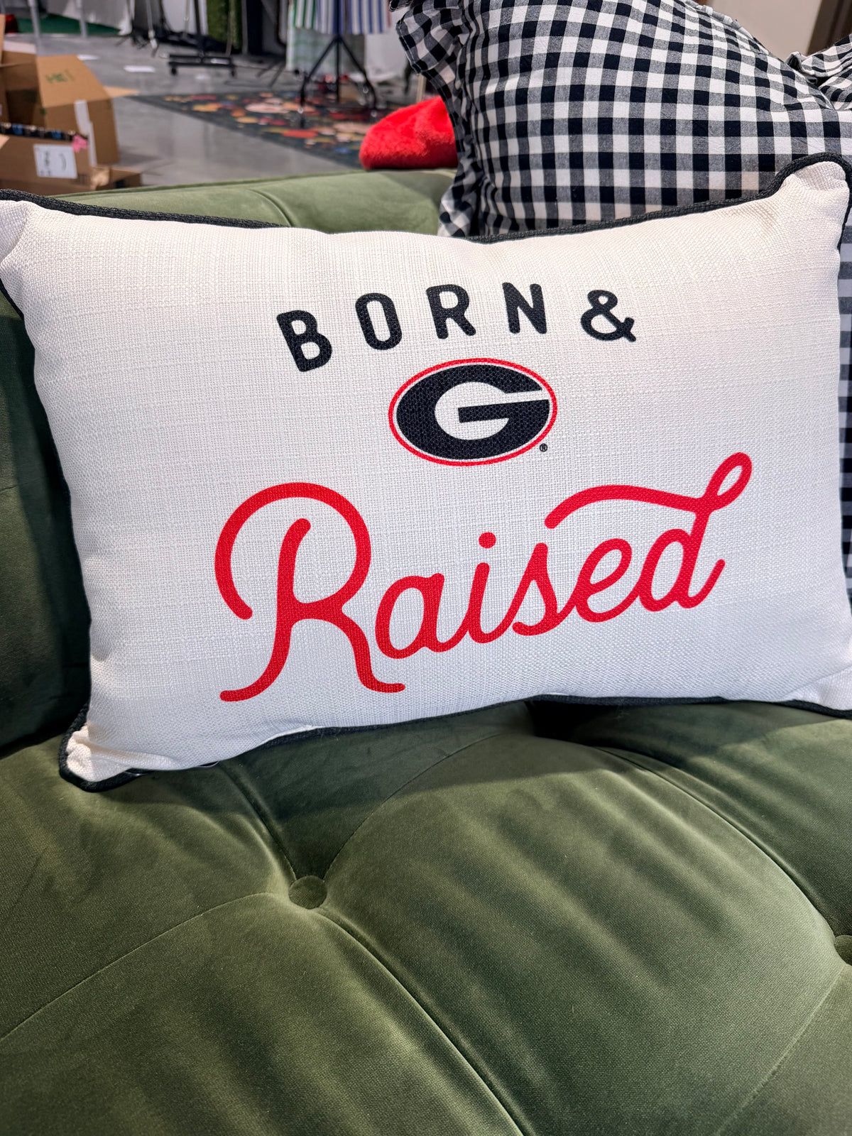 Licensed pillow Born and Raised