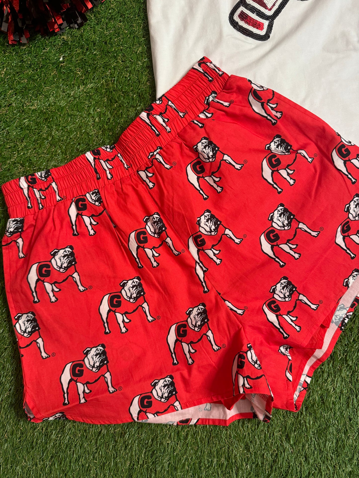 New ga licensed poplin shorts ga warehouse sale