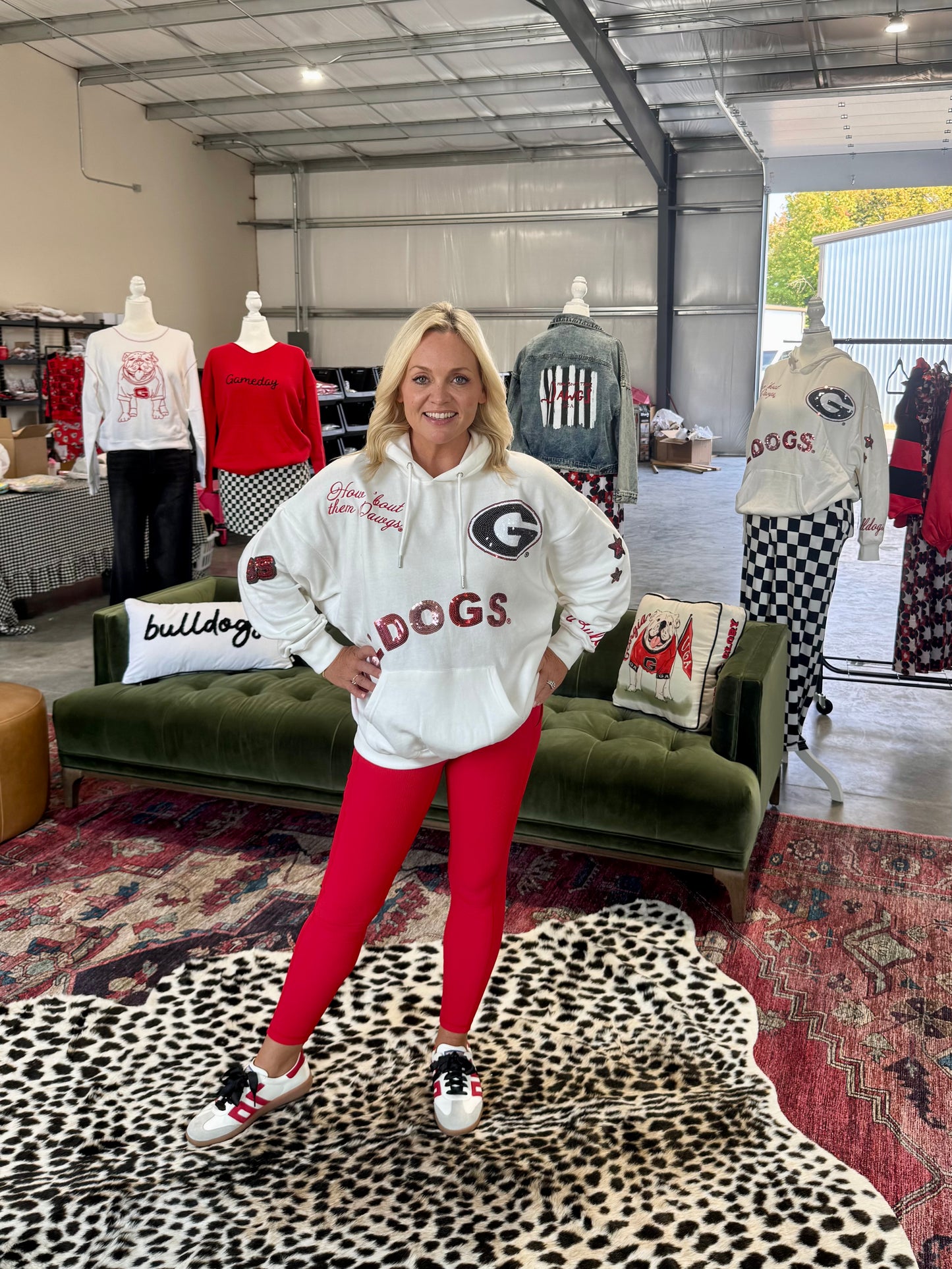 Sweatshirt oversized licensed hoodie sequin and embroidered