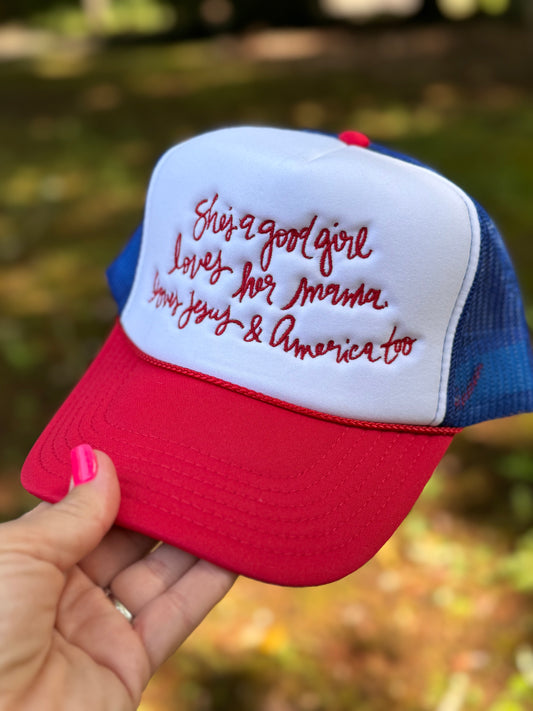 She’s a good girl hat warehouse sale