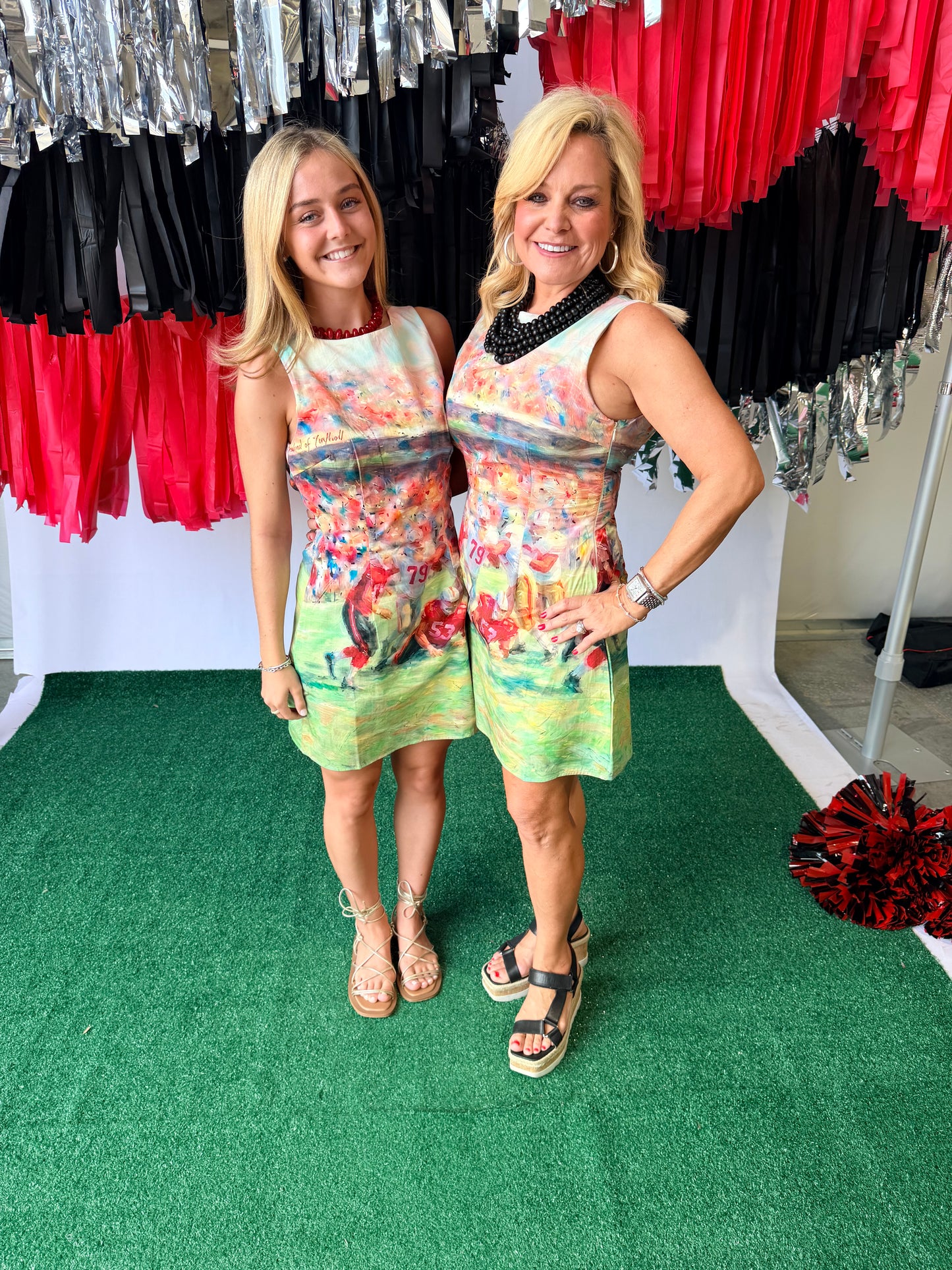 Game day dress watercolor football