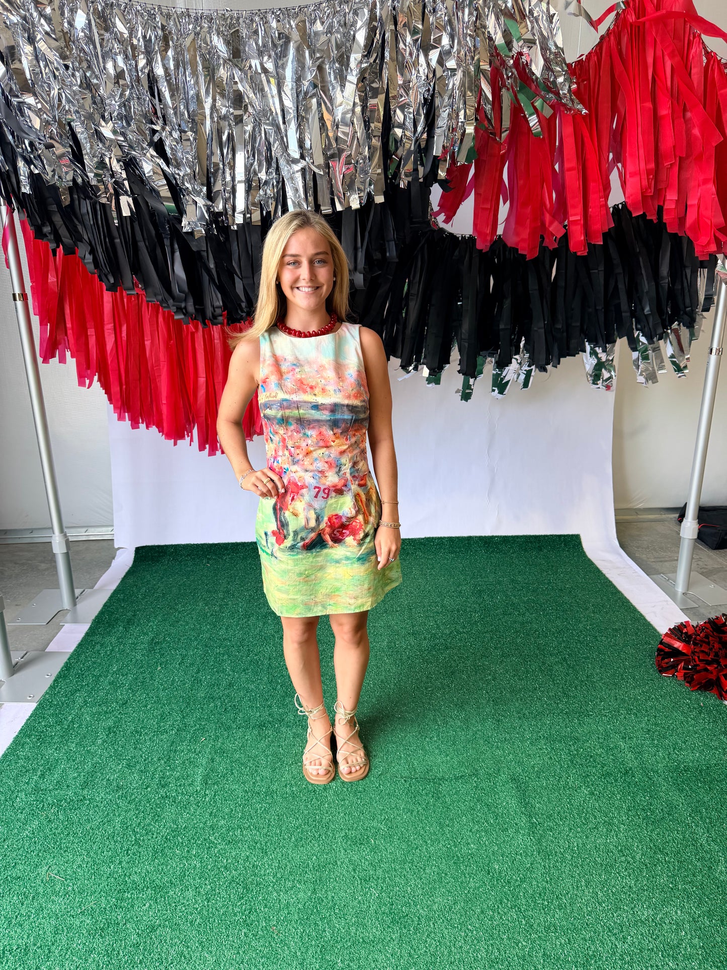 Game day dress watercolor football