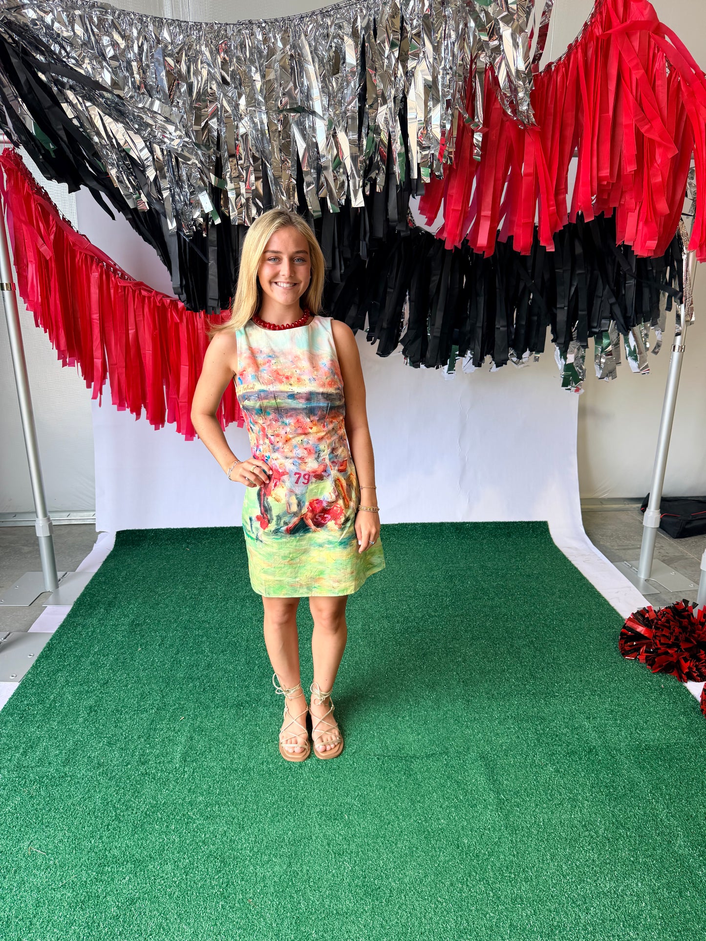 Game day dress watercolor football