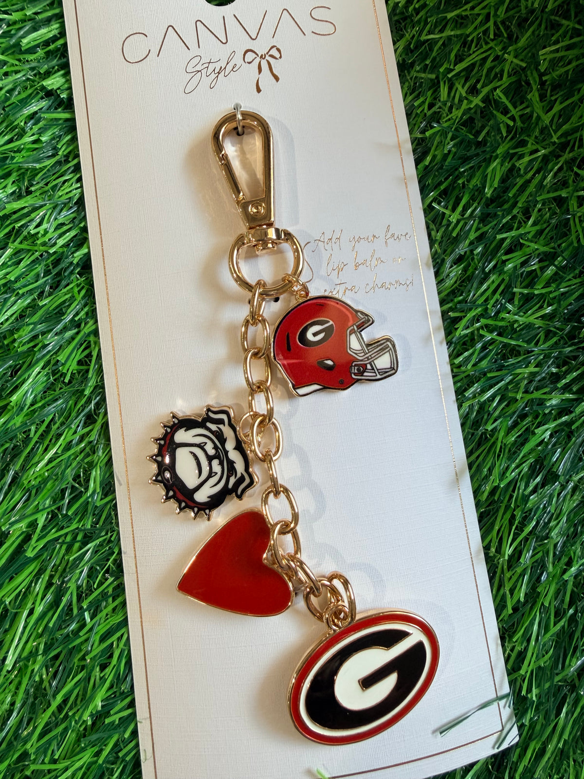Bulldog bag charm or key chain