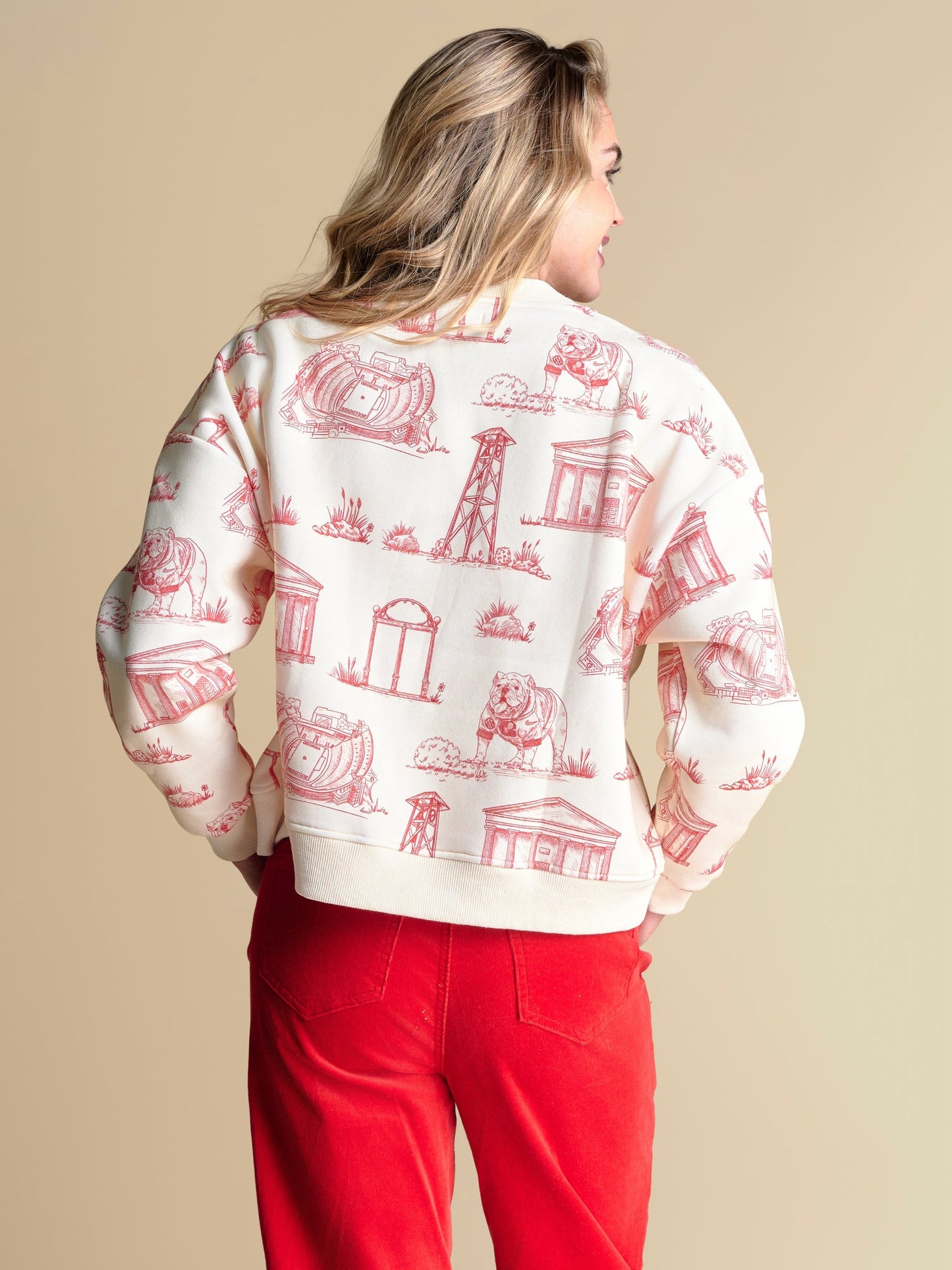 Toile sweatshirt licensed sic em