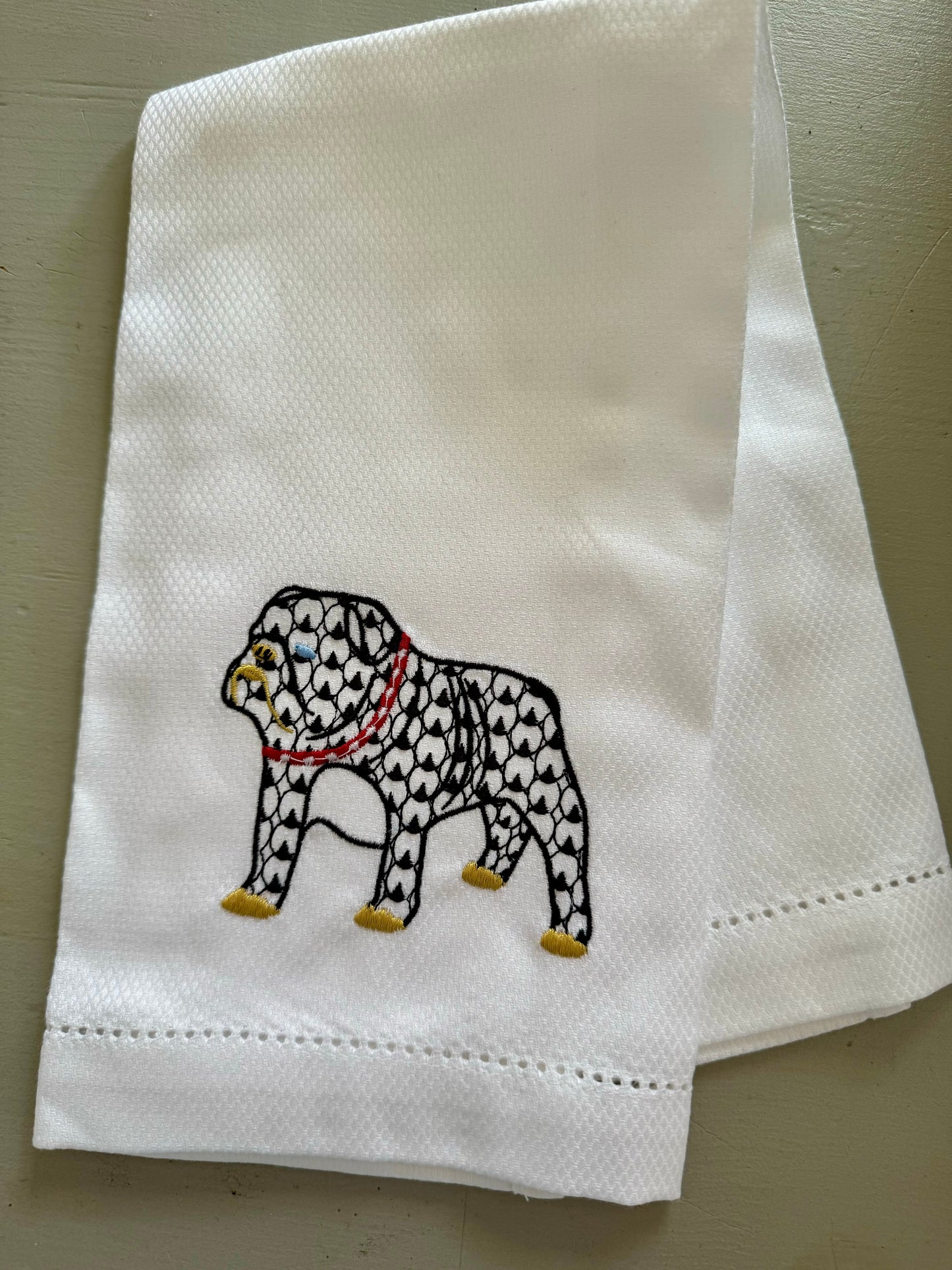 Dog tea towel