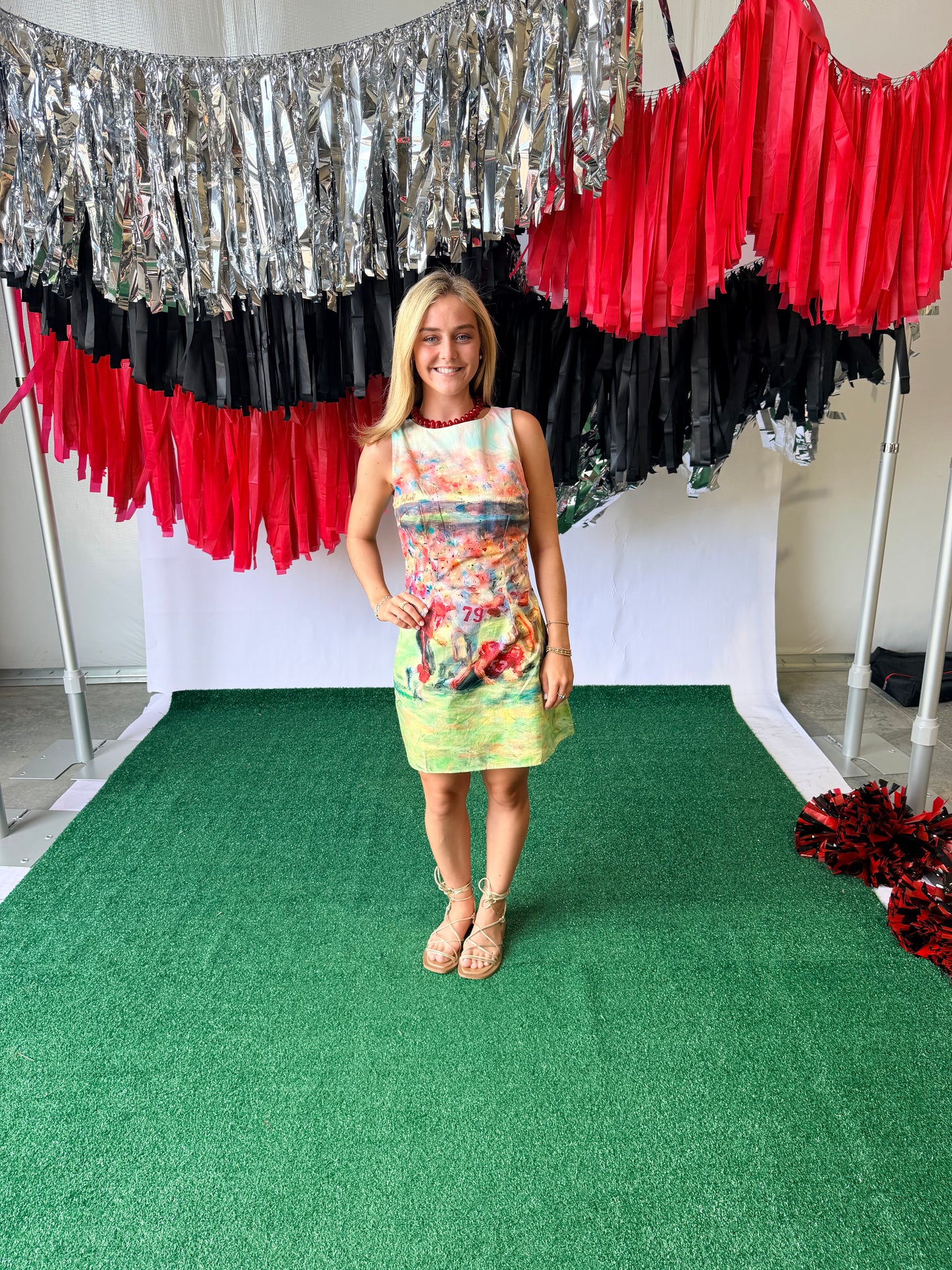 Game day dress watercolor football