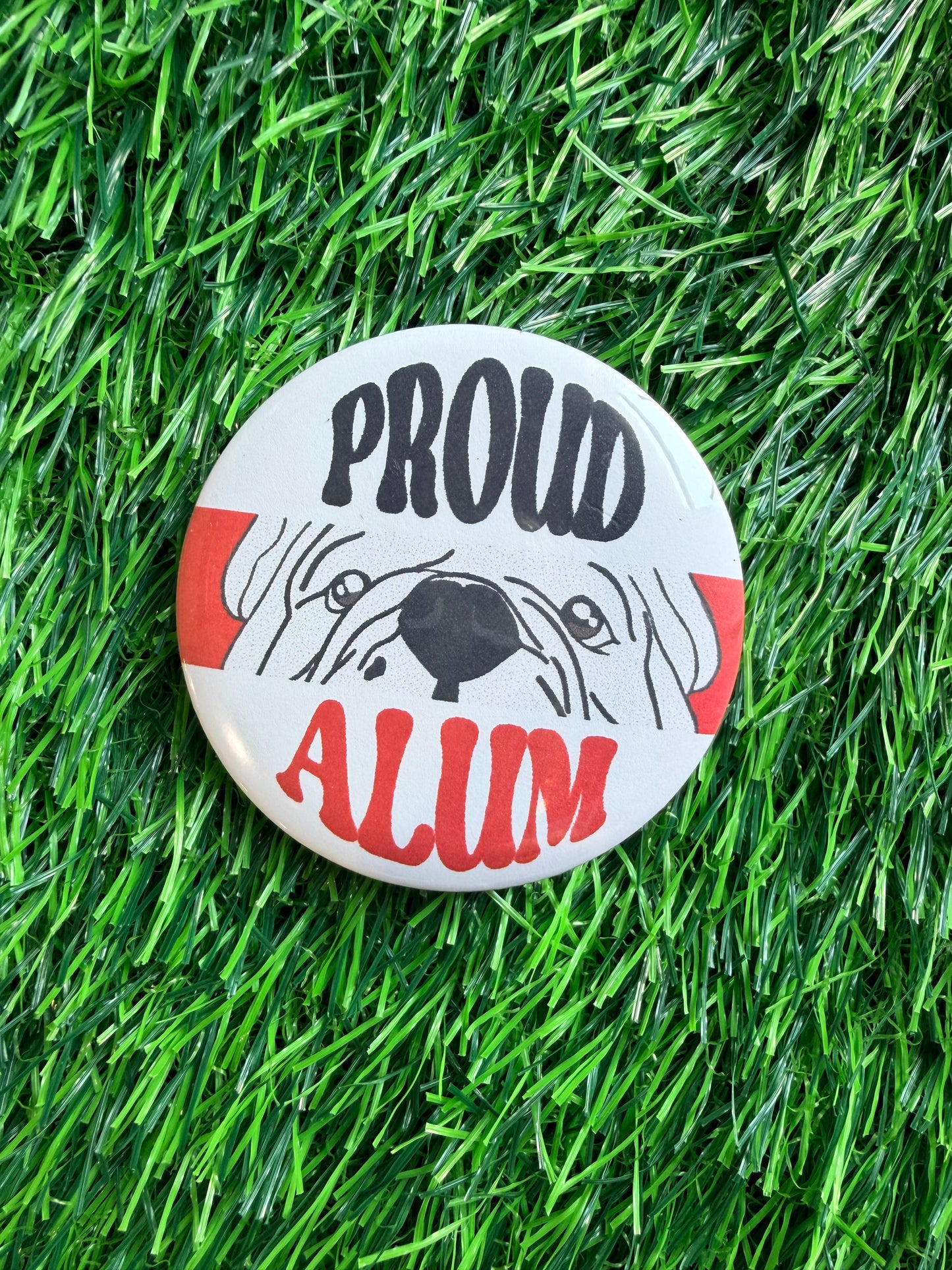 Proud Alum button