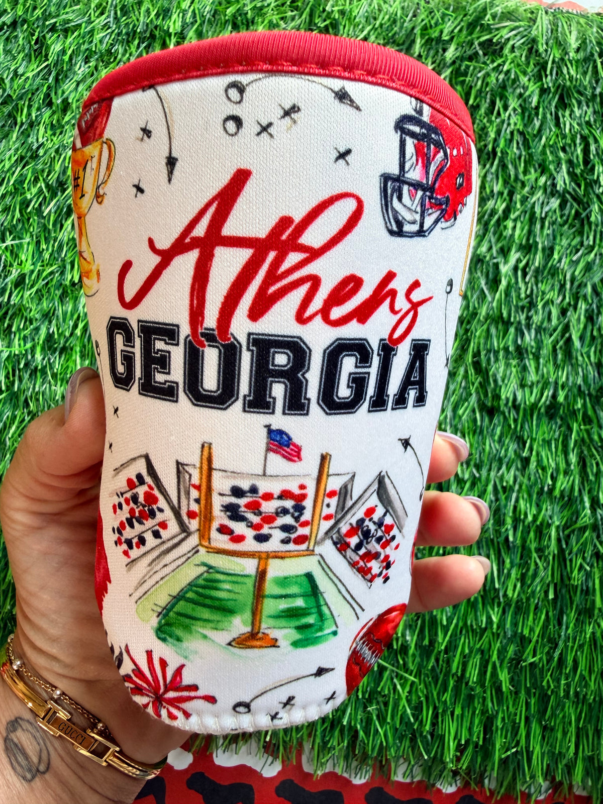 Medium iced cup coolie Athens Georgia