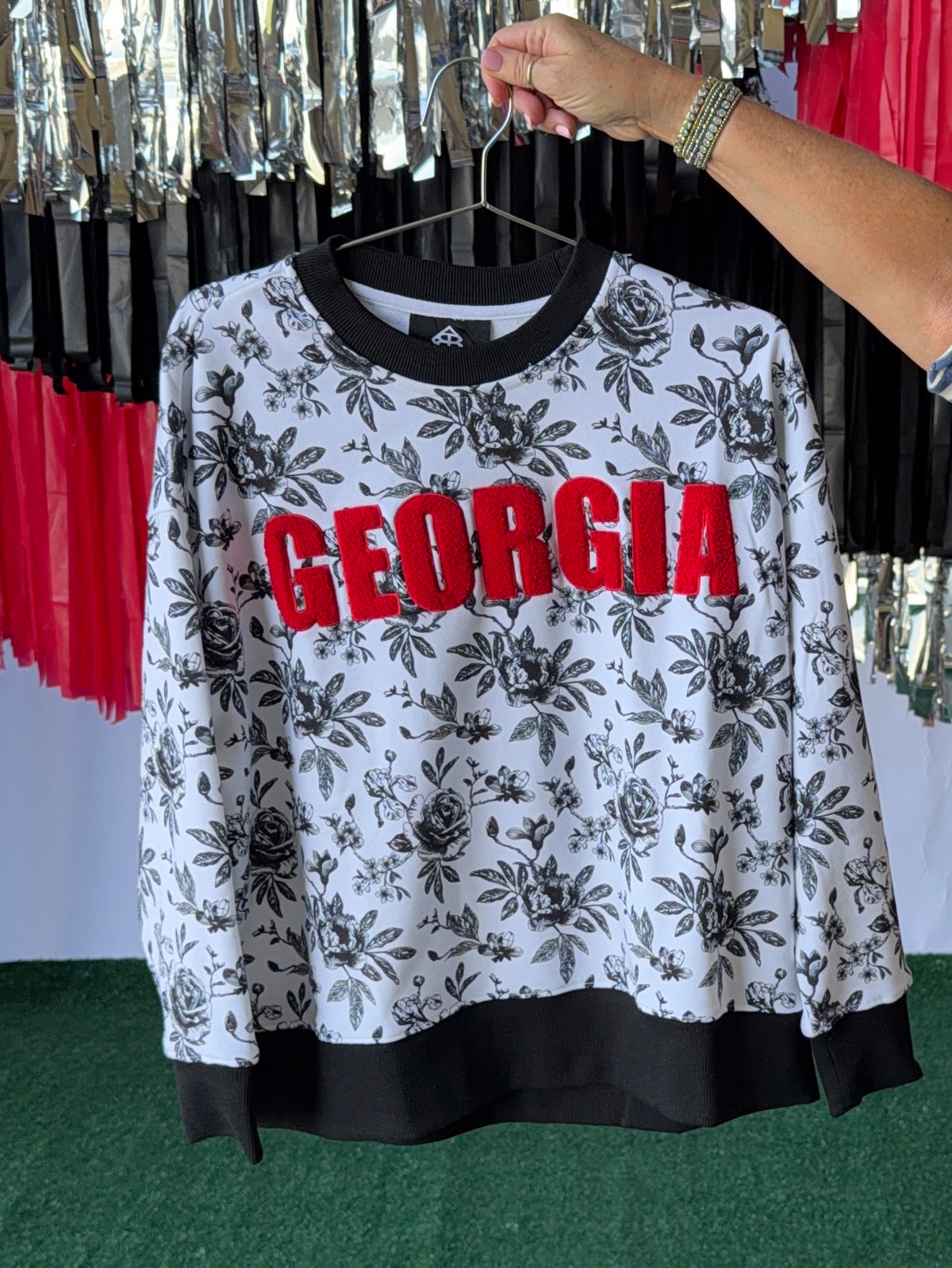 Georgia floral toile sweatshirt licensed