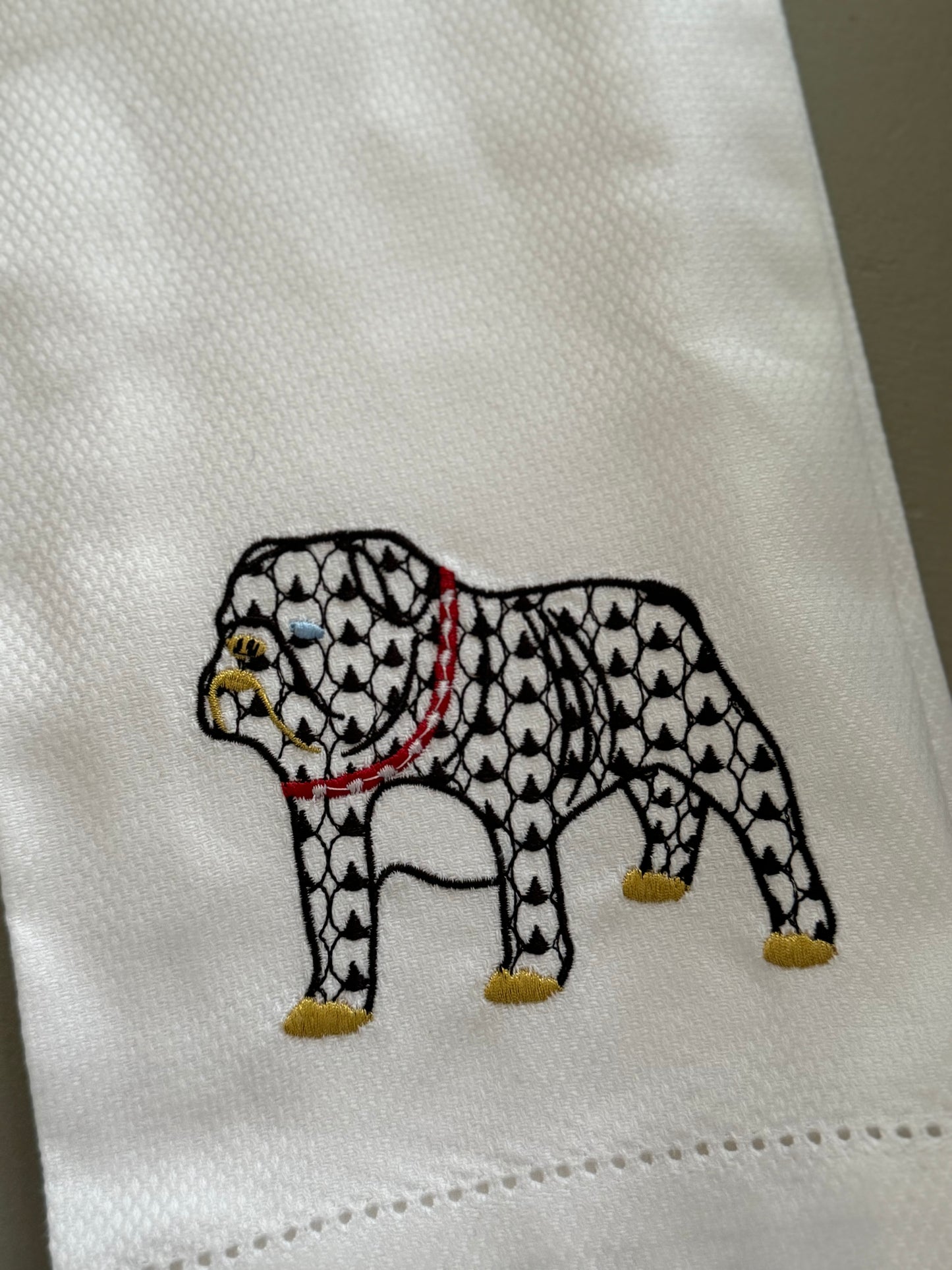 Dog tea towel