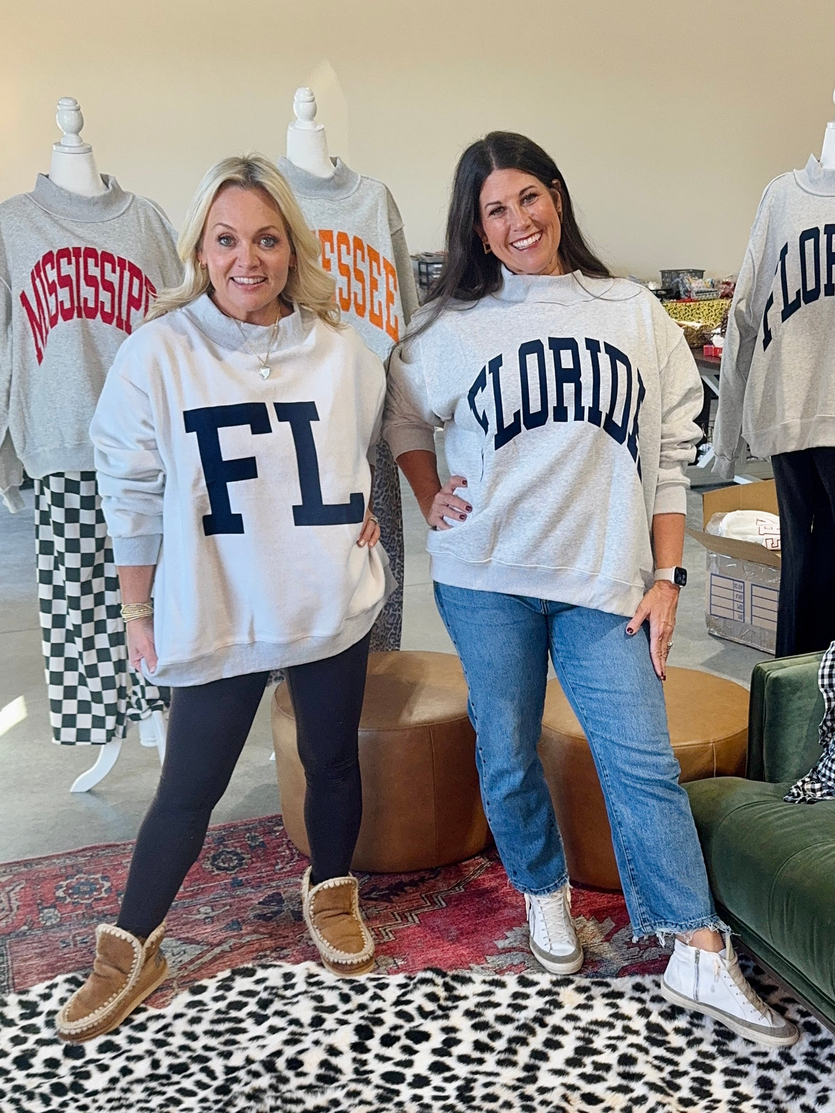 Oversized reversible mock neck Florida