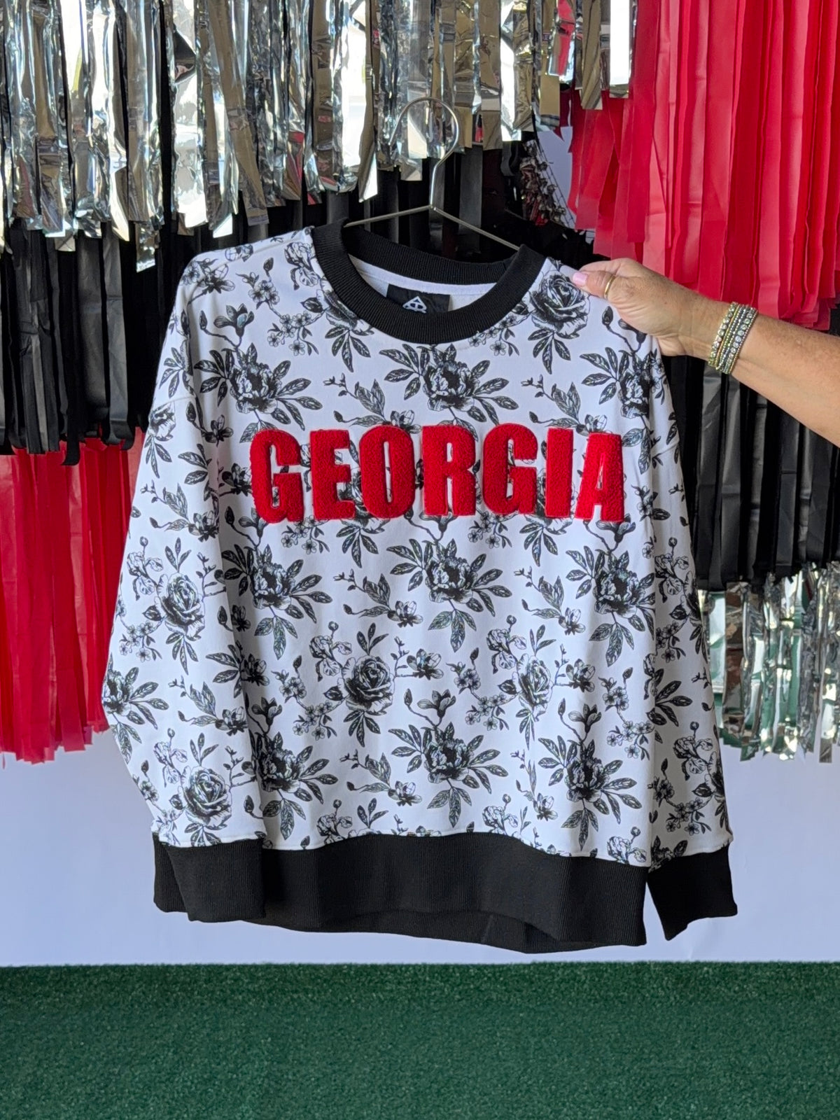 Georgia floral toile sweatshirt licensed