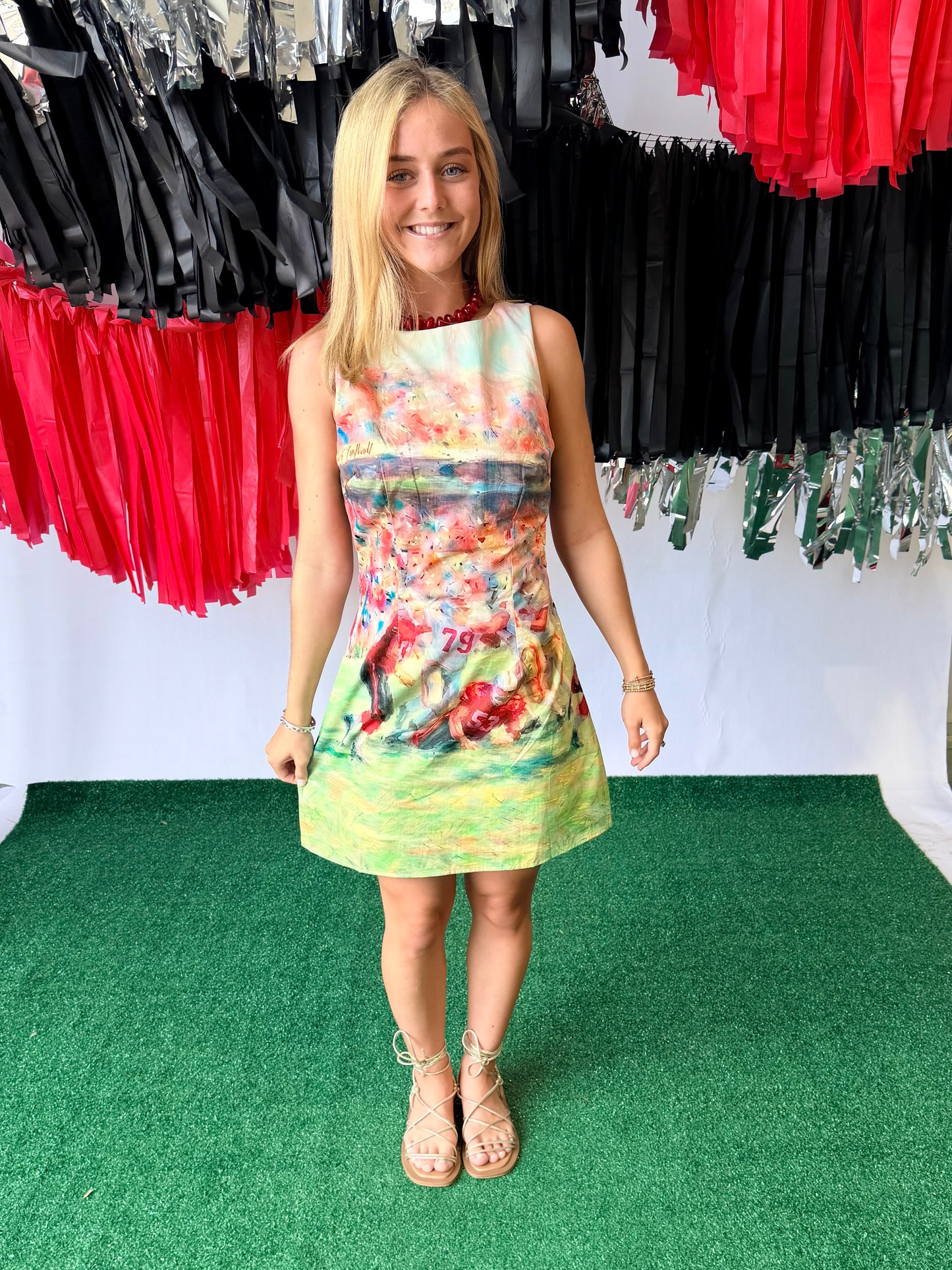 Game day dress watercolor football