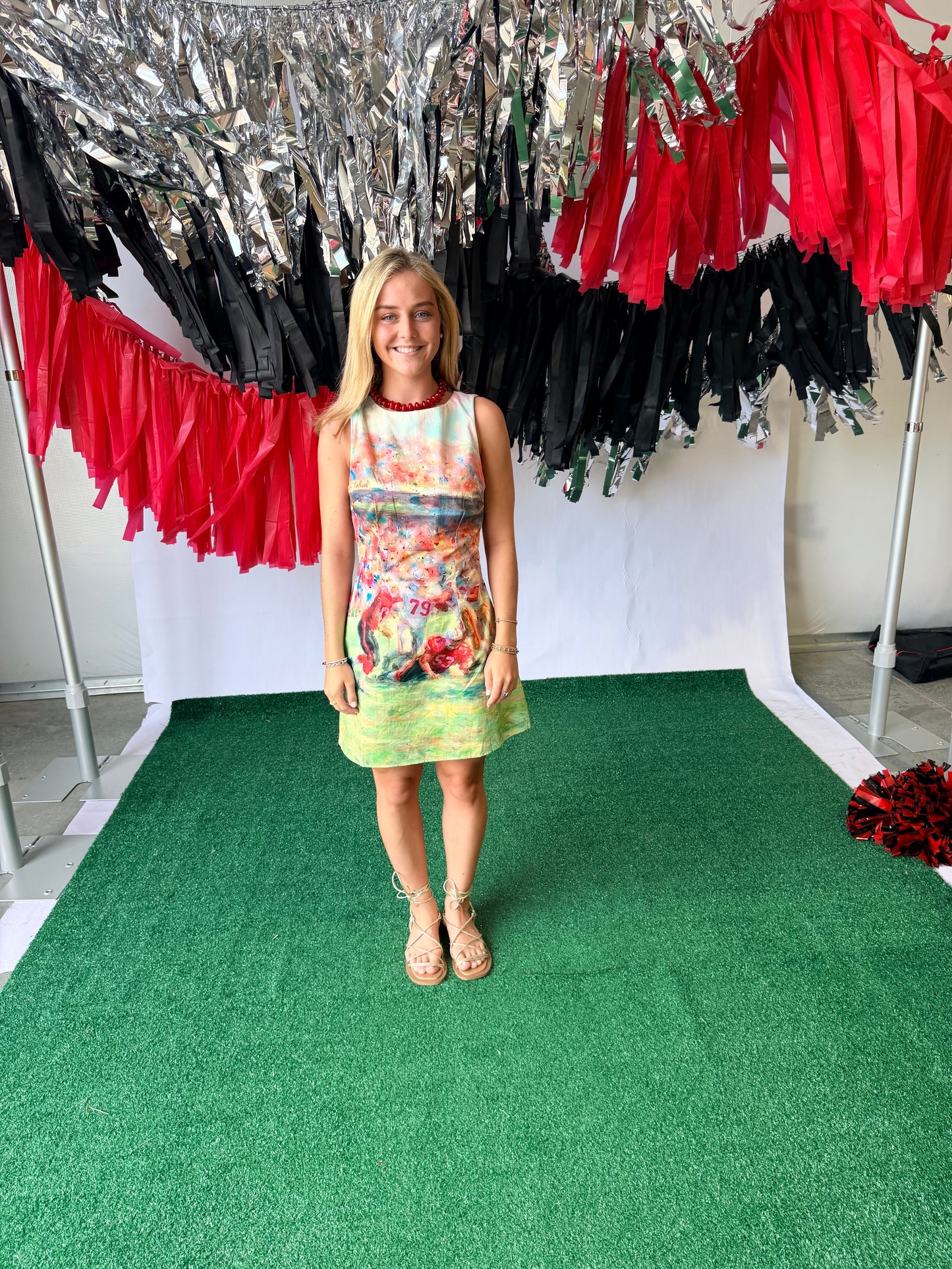Game day dress watercolor football