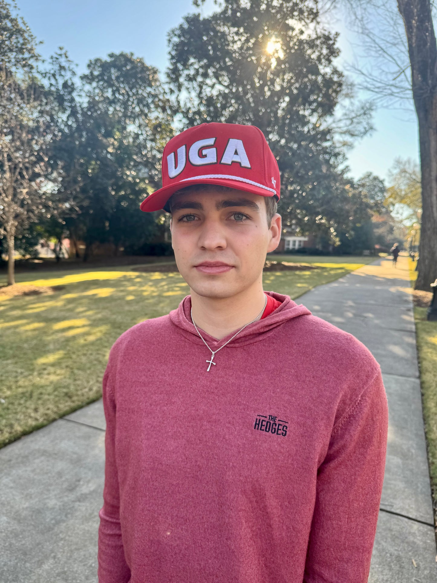 Embroidered georgia hat licensed