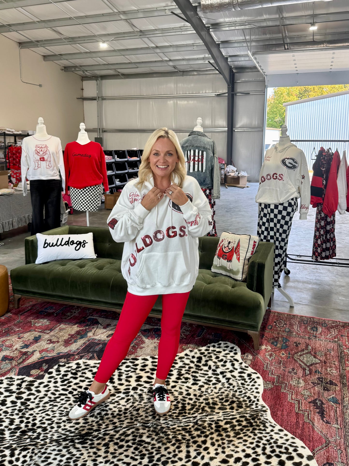 Sweatshirt oversized licensed hoodie sequin and embroidered