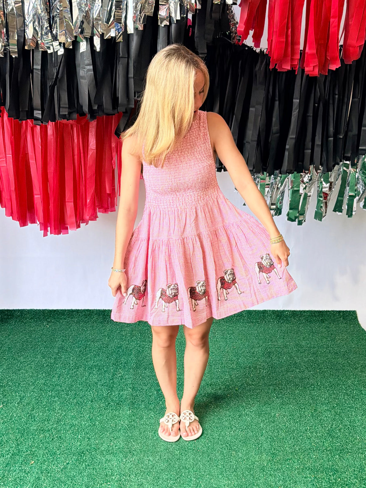 Seersucker dress Georgia licensed up to plus size