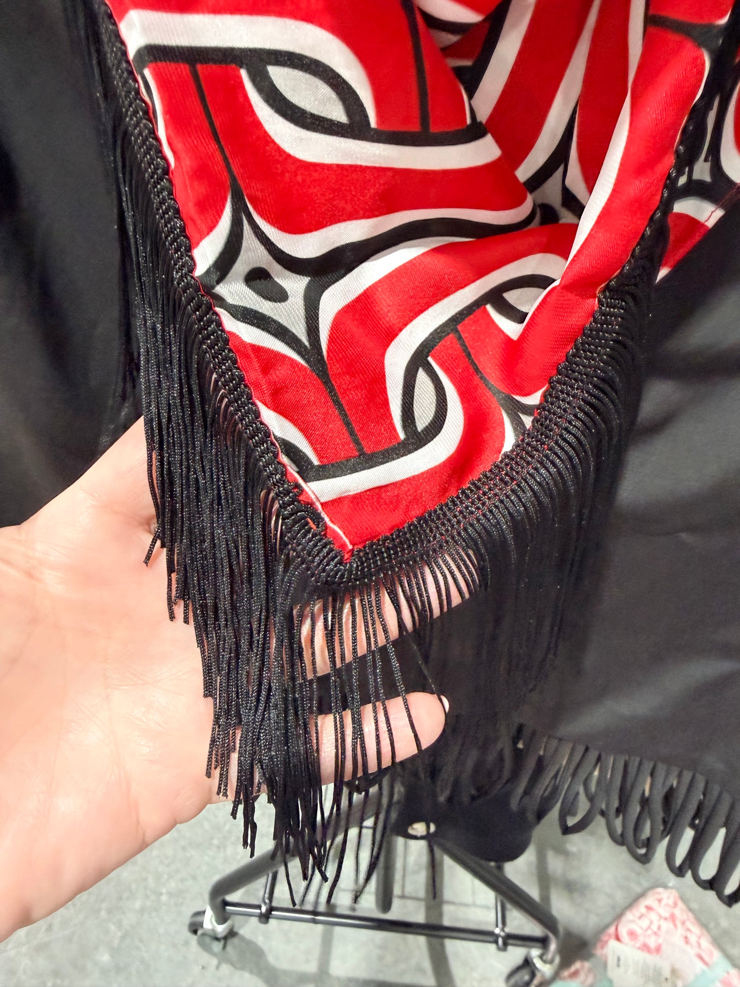 Game day fringe scarf
