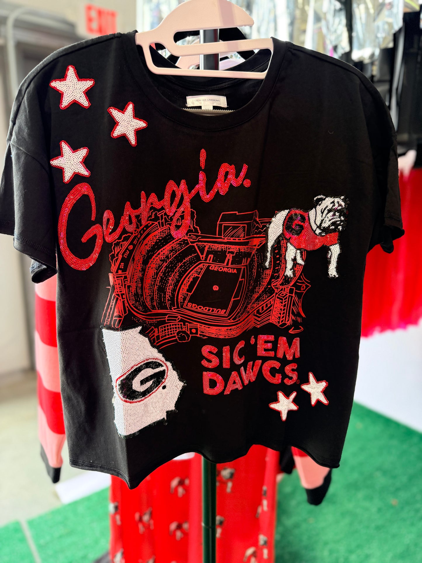 The 4th quarter sequin tee licensed