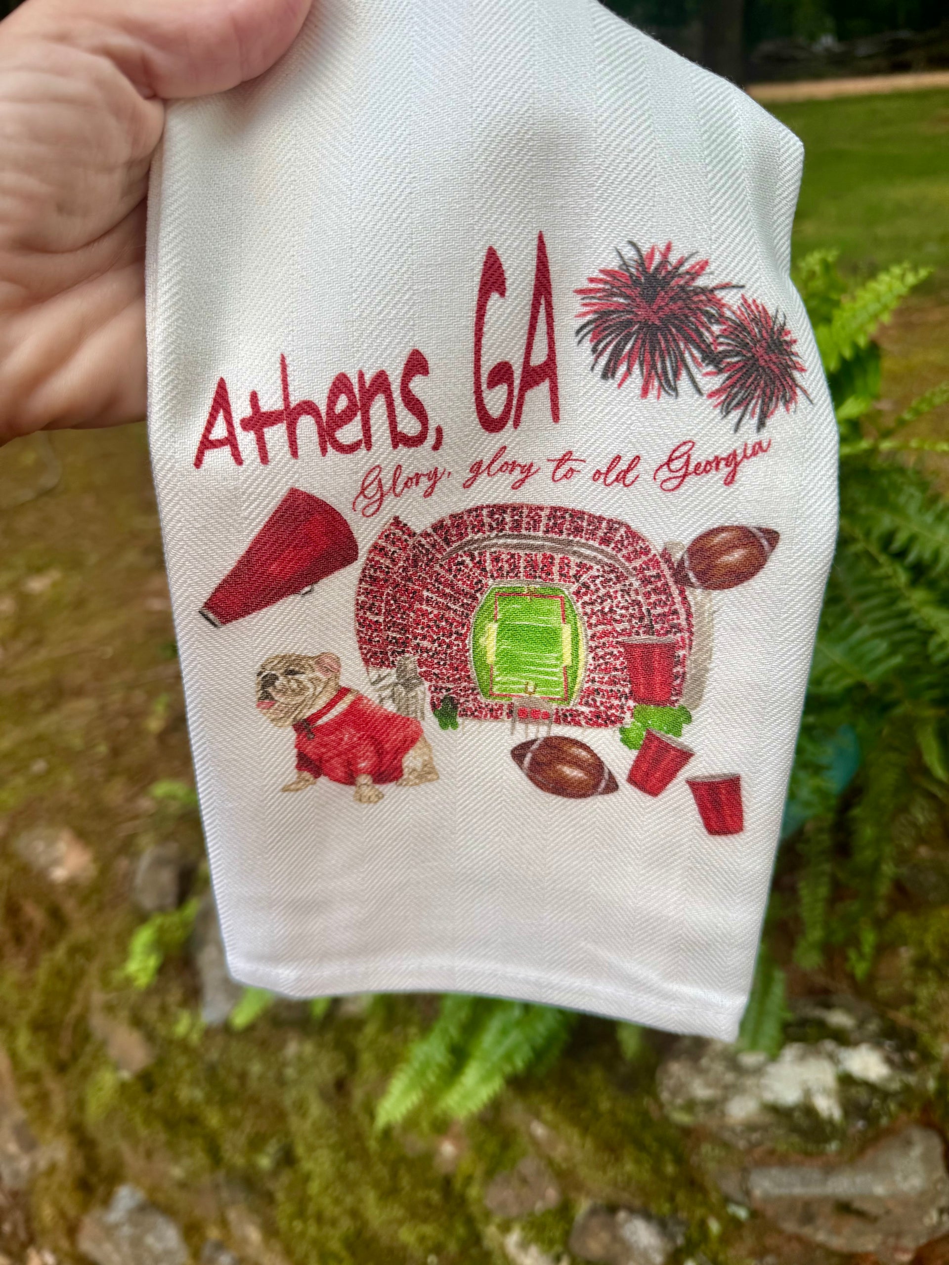 Dish towel Athens tea towel