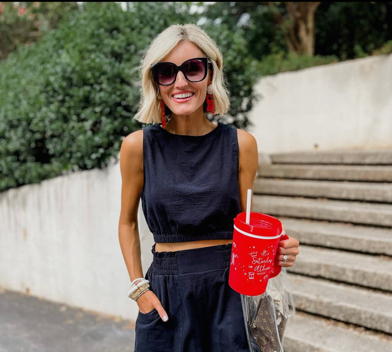 Red tailgate party cup