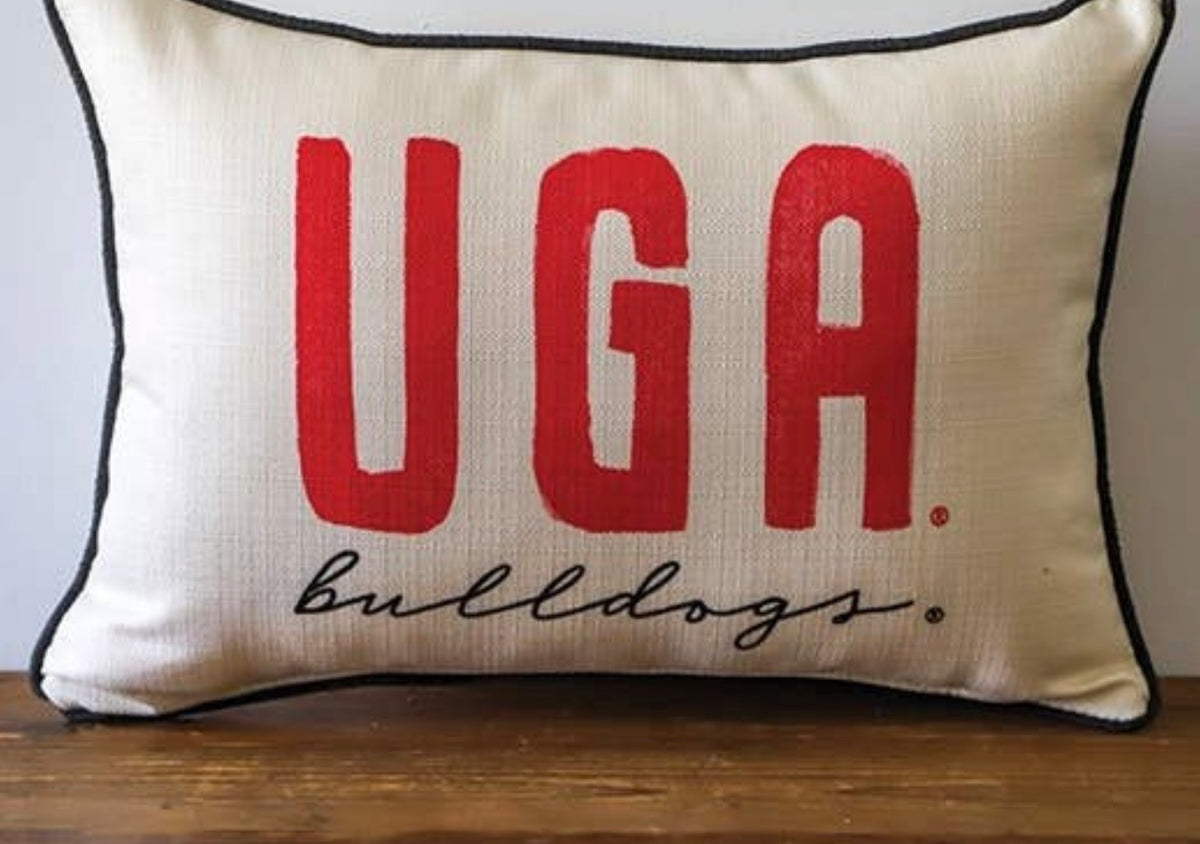 UGA bulldog pillow licensed