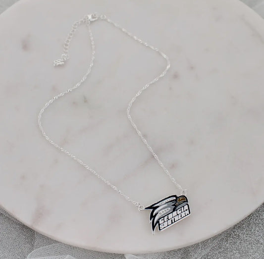 Georgia southern crystal logo necklace licensed