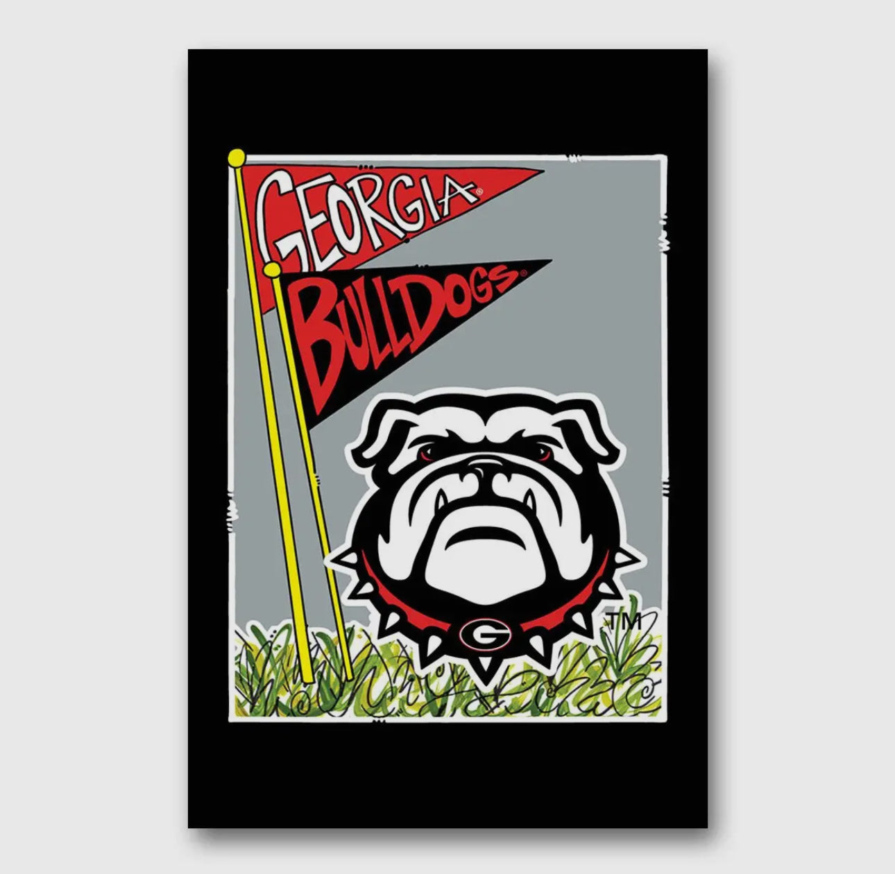 UGA licensed garden flag