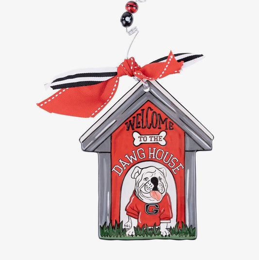 Licensed ornament ceramic dog and dog house