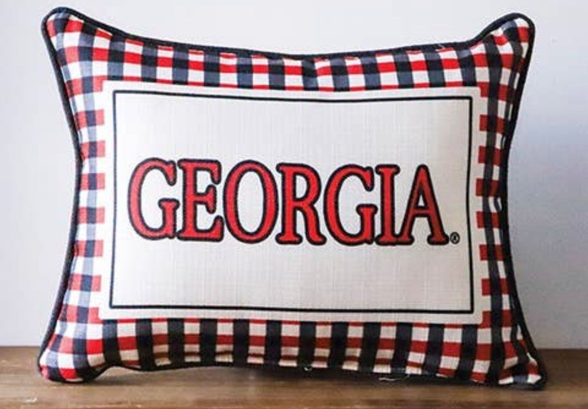 Georgia gingham pillow licensed