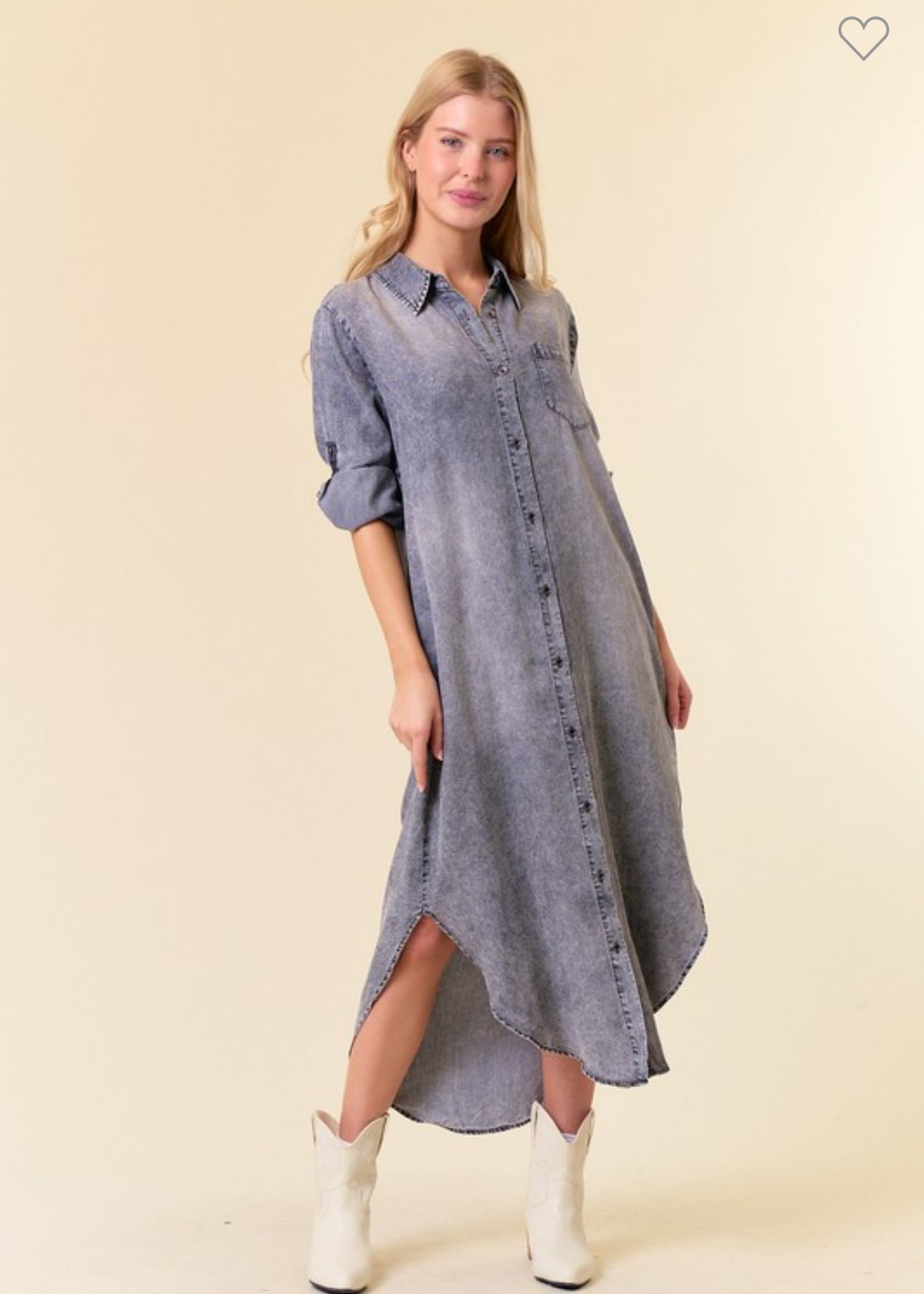 Fall collection denim dress black or blue denim