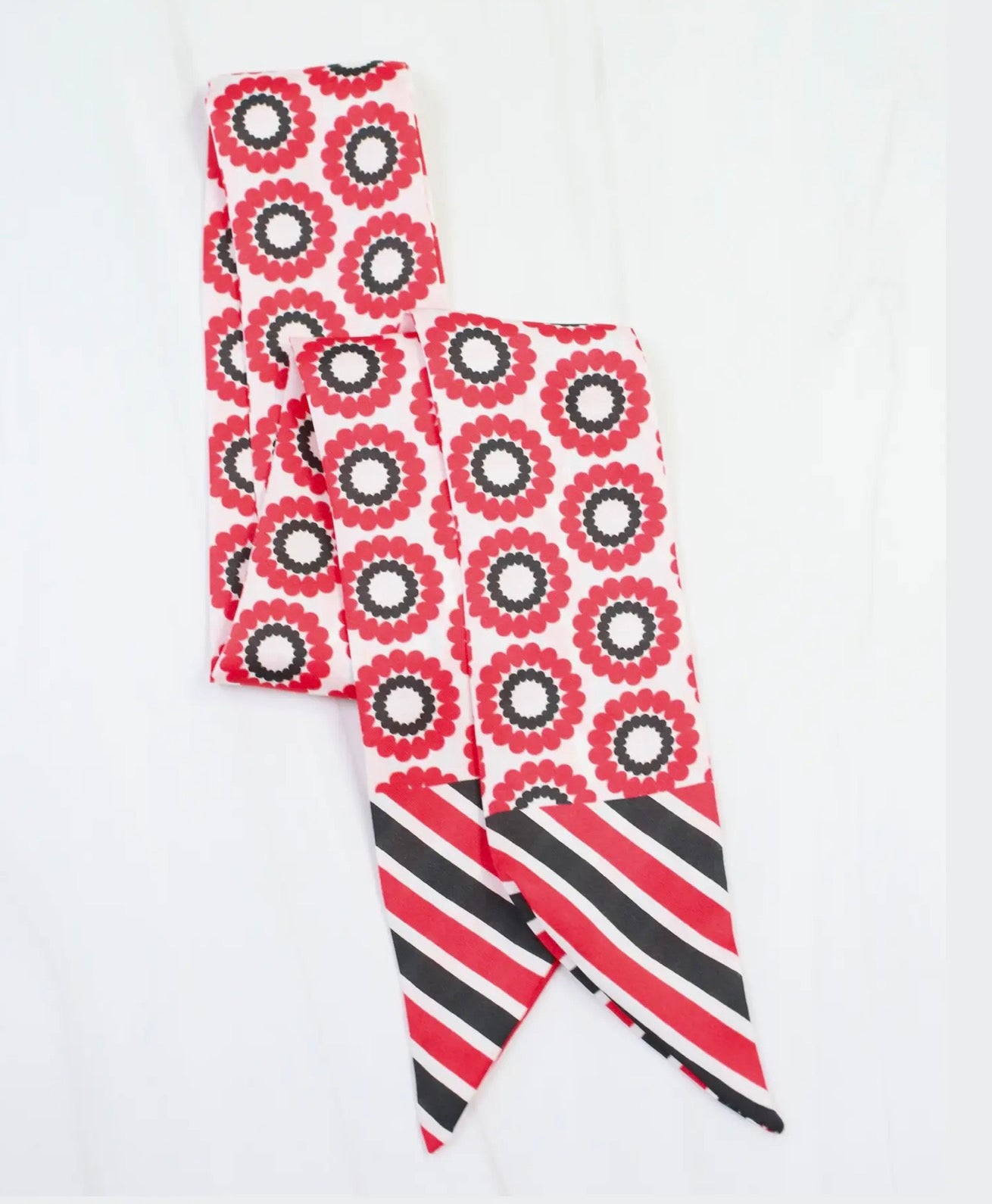 Twilly scarf red and black