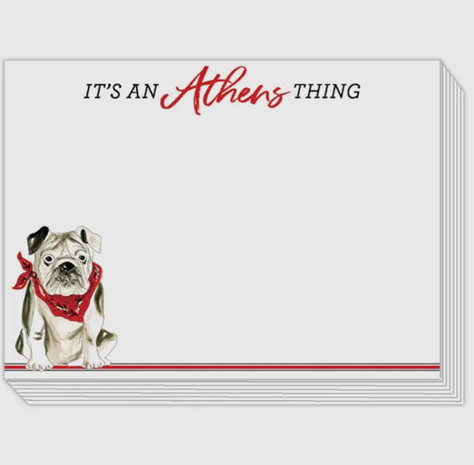 It’s an Athens thing dog slab pad note paper