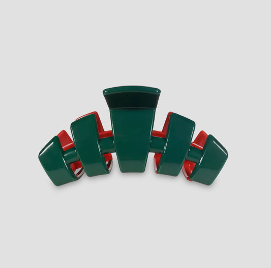 Teleties medium hair clip Christmas colors