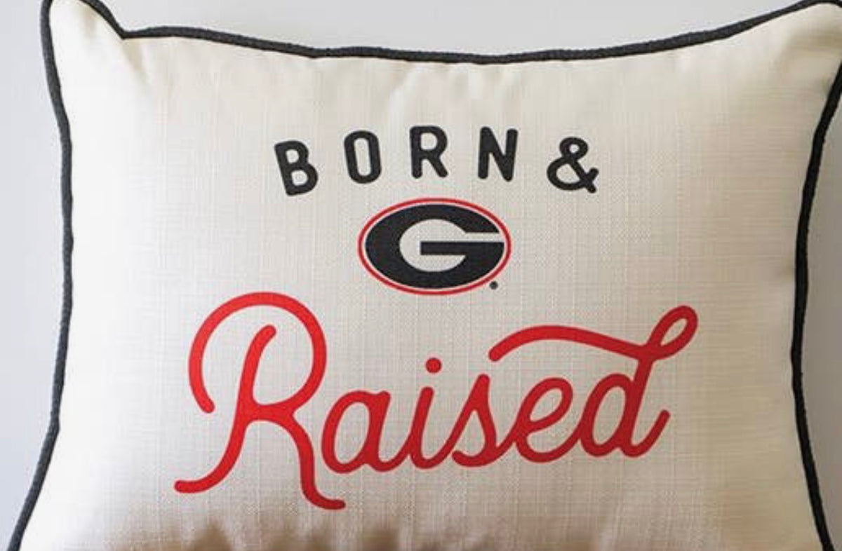 Licensed pillow Born and Raised