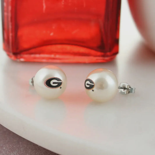 Stud pearl earrings licensed seasons jewelry