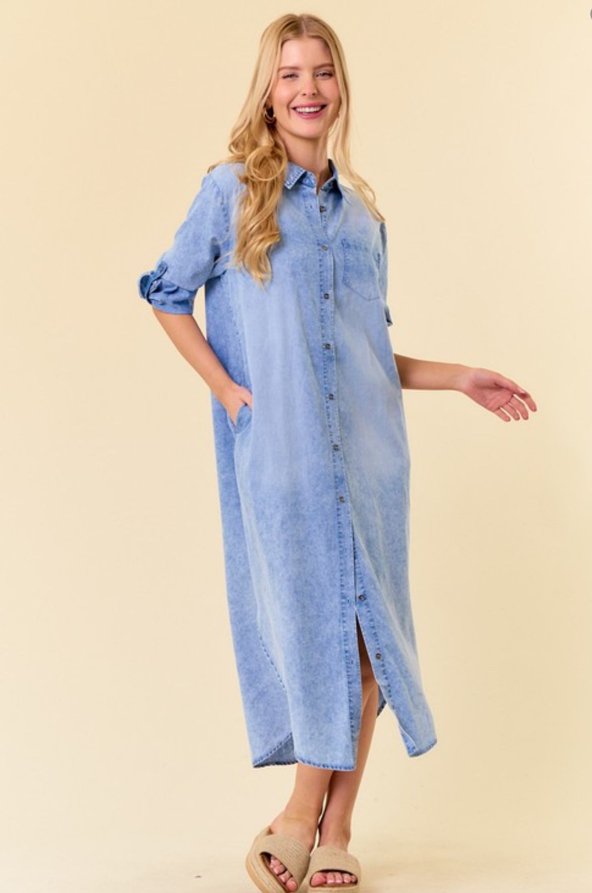 Fall collection denim dress black or blue denim